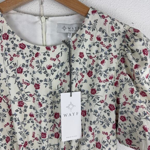 NWT WAYF Floral Cutout Maxi Dress - Picture 4 of 8